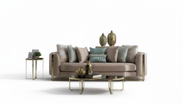 Design Dreisitzer Couch Polster 232cm Sofa Couchen Möbel Big xxl Wohnzimmer