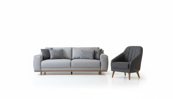 Sofagarnitur Couch Polster Dreisitzer Couchen 3+1 Sofagarnitur Wohnzimmer