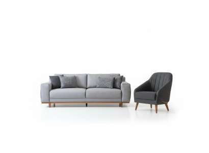 Sofagarnitur Couch Polster Dreisitzer Couchen 3+1 Sofagarnitur Wohnzimmer