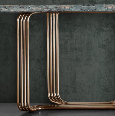 Konsolentisch Holz Tisch Konsole Luxus Konsolentische Design Edelstahl