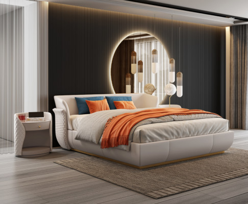 Bett Polster Design Luxus Doppel Betten Schlaf Zimmer 180x200cm Neu