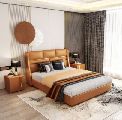 Doppelbett Schlafzimmer Bett Luxus Möbel Doppel Hotel Einrichtung 180x200