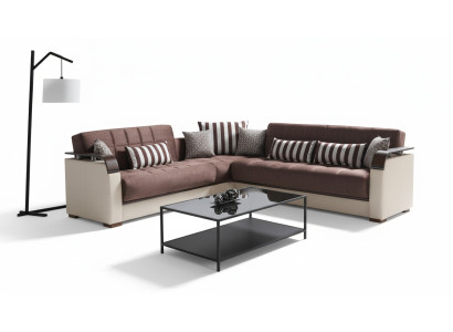 Ecksofa Wohnlandschaft Beige L-Form Sofa Wohnzimmer Ecksofas Luxus 315 x 245