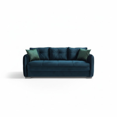 Wohnzimmer Sofa 3 Sitzer Design Stil Möbel Relax Sofa 3er Modern Sofas Blau Neu