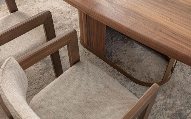 Esszimmer Set Luxus 6x Stühle Esstisch Essgruppe Garnitur Lehnstühle Modern Neu