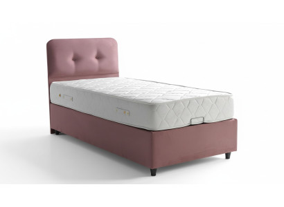 Bett Design Betten Luxus Polster Schlafzimmer Möbel Neu Modern Rosa 90x190