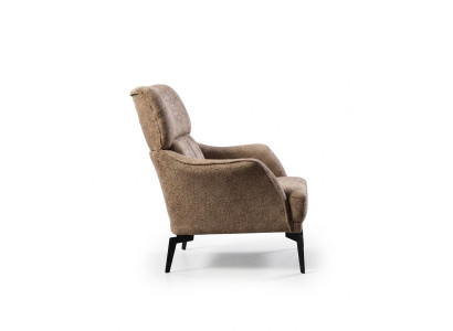 Moderner Beiger Sessel Wohnzimmer 1-Sitzer Luxus Polster Sitzmöbel Neu