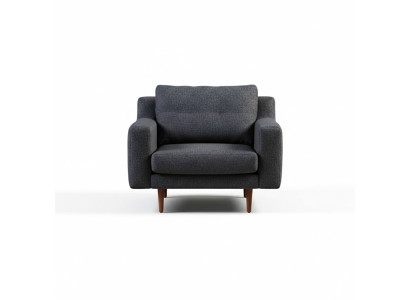 Polster Grauer 1-Sitzer Wohnzimmer Möbel Stilvoller Sessel Moderner Sitz
