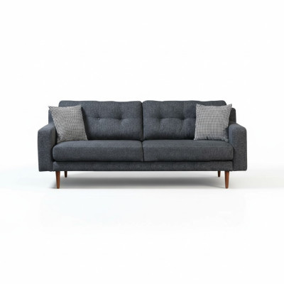 Moderner Grauer Dreisitzer Luxuriöses Wohnzimmer 3-Sitzer Luxus Möbel