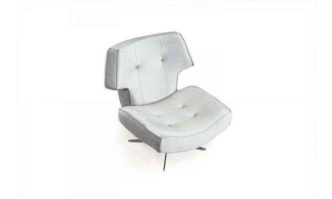 Sessel Weiß Modern Luxus Design Wohnzimmer 1-Sitzer Textil Material