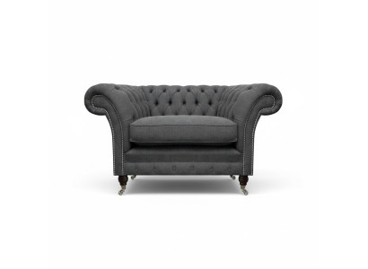 Chesterfield Sessel Polstermöbel Luxus Textil Möbel Wohnzimmer Chesterfield