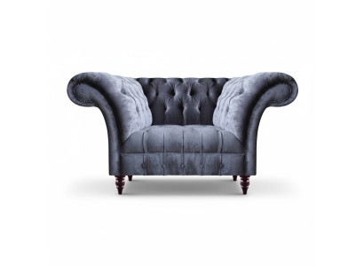 Moderne Graue Wohnzimmer Couch Designer Zweisitzer 2-Sitzer Textilsofas