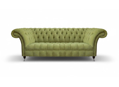 Chesterfield Hellgrünes Sofa Moderner Wohnzimmer Dreisitzer Luxus Möbel