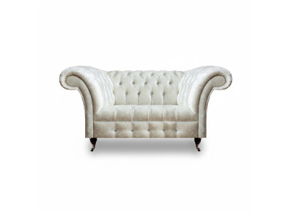 Chesterfield Wohnzimmer Couch Designer Weißes Zweisitzer Sofa Sitzmöbel