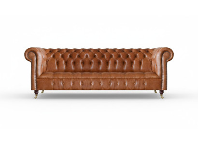 Wohnzimmer Viersitzer Chesterfield Designer Couchen Luxus Ledersofas