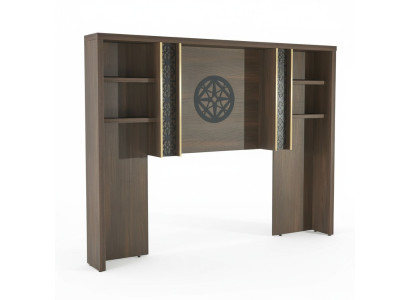 Arbeitszimmer Schrank Regale Bücherregal Modern Design Braun Einfarbig