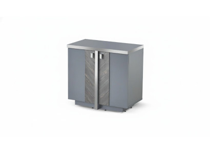 Kommode Modern Design Stil Grau Aktenschrank Einfarbig Stauraum Türen
