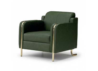 Sessel Luxus Leder Couch Sofas Polster 1 Sitzer Garnitur Design Luxus Wohnzimmer