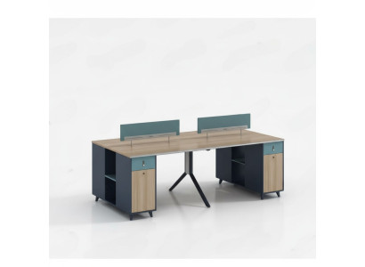Schreibtisch Teambürotisch Tisch Co Working Gemeinschaftsschreibtisch 4 Personen