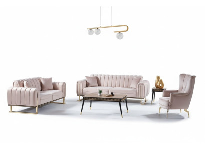 Couch Hochwertig Sofagarnitur 3 2 Sitzer Garnitur Beige Moderne Sofa 1 Sitzer