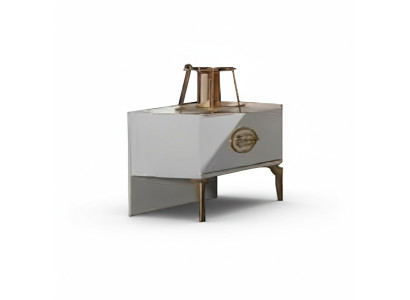Nachttisch aus Holz für ein gemütliches Jugendzimmer-Design Stilvolle Weiß