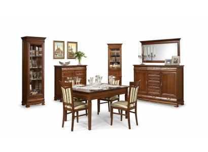Wohnzimmer Set Holzmöbel Wohnzimmer Eckvitrine Komplett Kommode Einrichtung 5tlg