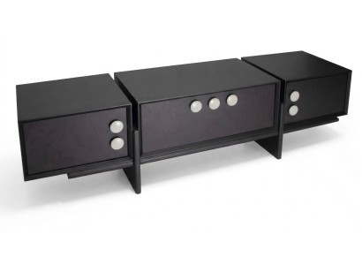 Designer Sideboard luxuriöser schwarzer TV-Ständer modernes Lowboard Wohnzimmer
