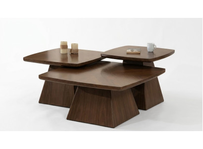 Set 3x Couchtische – Designer Kaffeetische stilvolle Wohnzimmermöbel neu modern