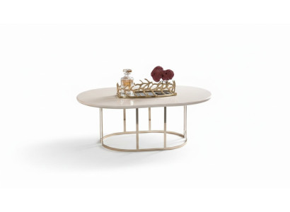 Luxus Couchtisch Oval Beistelltisch Sofatisch Kaffeetisch Tisch Hochglanz