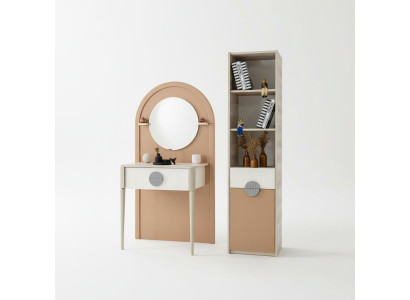 Set Schminktisch Bücherregal Stilvolles Design Modernes Wohnambiente Möbel