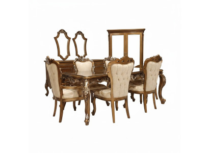 Design Esszimmer Komplett Esstisch + 6x Stühle Klassisch Möbel Holztisch Sofort