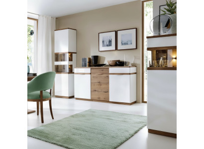 Esszimmer Set Sideboard Komplett Vitrine Luxuriöses Designer Einrichtung
