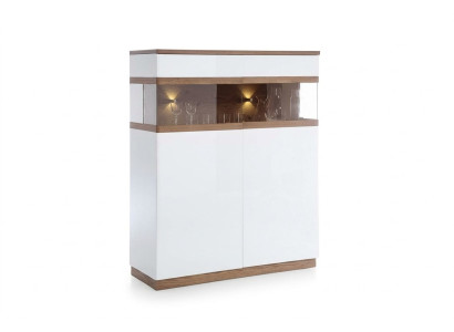 Vitrine Glasvitrine Glasschrank Massivholzschrank Hochschrank Schrankvitrine