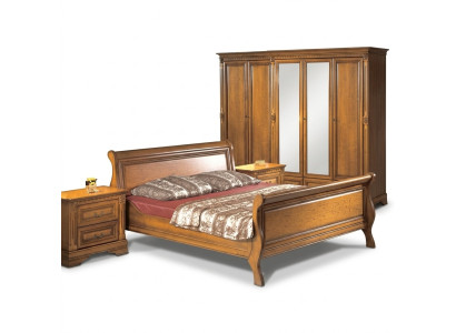 Schlafzimmer Designer Bett 2x Nachttische Luxuriöses Einrichtung Komplett