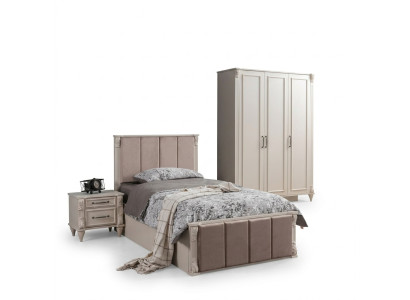 Kinderzimmer-Set in Beige aus Holz mit stilvollem Design
