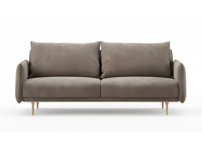 Elegantes graues Stoffsofa für Wohnzimmer im modernen Design