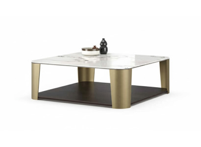 Moderner grauer Couchtisch aus Metall