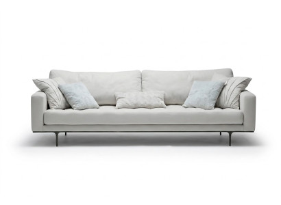 Weißes Stoffsofa 3-Sitzer modernes Design