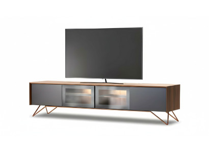 Elegantes braunes Holz Lowboard für modernes Wohnzimmer