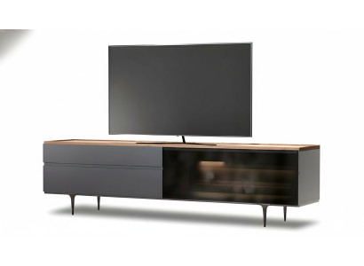 Elegantes braunes Holz Lowboard für Fernseher und Multimedia