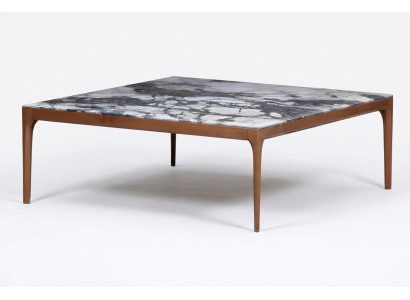 Grauer Esstisch aus Holz modern elegant für Wohnzimmer