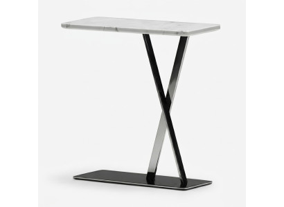 Moderner grauer Couchtisch aus Metall