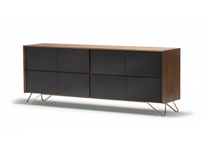 Elegante braune Holzkonsole im zeitlosen Design für Wohnzimmer