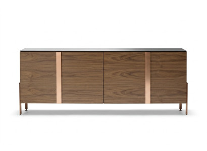 Elegante braune Holz-Konsole im stilvollen Design