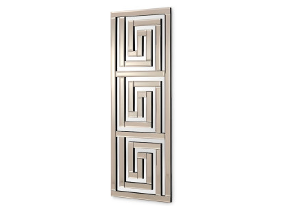 Grauer Spiegel aus Glas modern elegant für Wohnraum und Flur