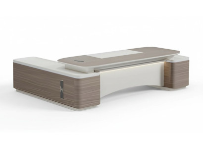 Eckschreibtisch Büro Möbel Tisch Chef modern Holz Arbeitszimmer