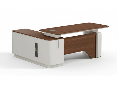 Eckschreibtisch Büro Tisch Office modern Holz Arbeitszimmer