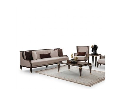 3+1 Sitzer, Couchtisch & Beistelltisch – stilvolles Wohnzimmer-Set