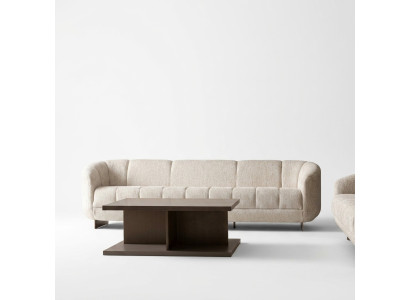 Wohnzimmer-Set: 3-Sitzer Sofa & Couchtisch – stilvoll & gemütlich.