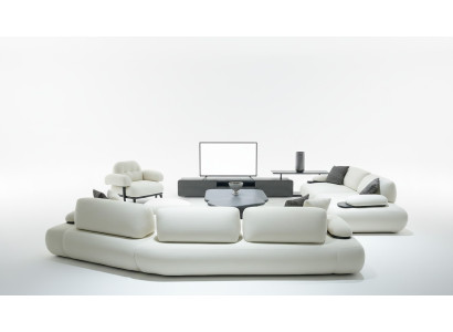 Sofa Wohnlandschaft Ecksofa Couch Modern Wohnzimmersofa Komfortabel